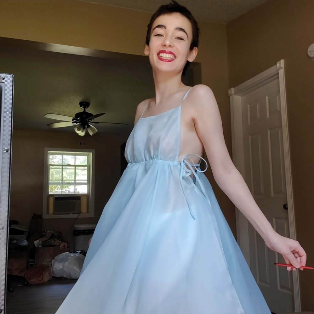 Selkie Empress Dress in Misty Jade